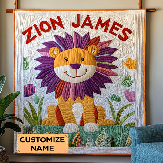 Little Mane Nap WJ2307007CL Personalized Baby Quilt