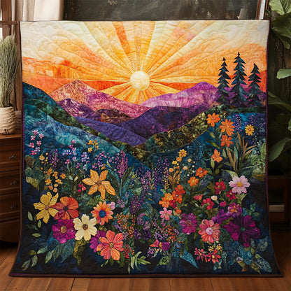 Sunset Meadow Bloom WX1306045CL Quilt