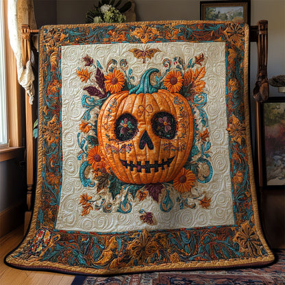 Pumpkin Skull WN2311071CL Quilt