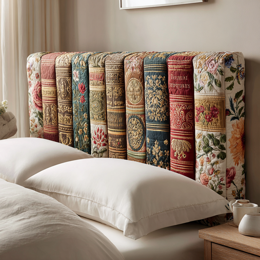 Floral Pages XR1812010CL Quilted Headboard Slipcover