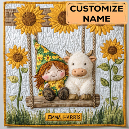 Buddy Of Field CW3007003CL Personalized Baby Quilt
