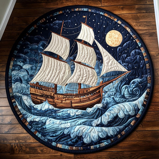 Dreamy Ocean CM3105004CL Quilted Round Mat