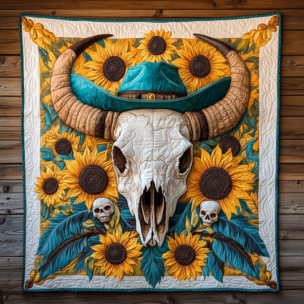 Floral Skull CW3006018CL Quilt