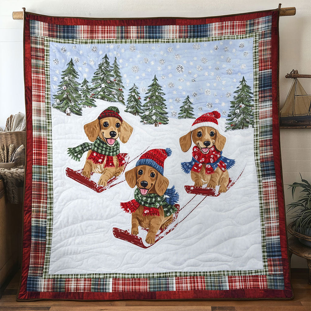 Holiday Cheer Dachshund WN1211056CL Quilt