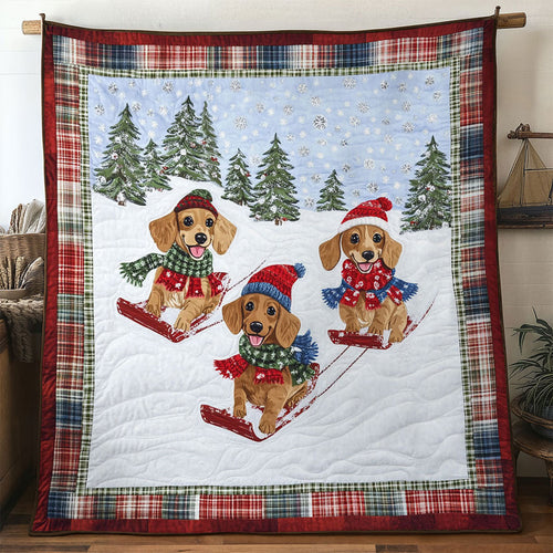 Holiday Cheer Dachshund WN1211056CL Quilt