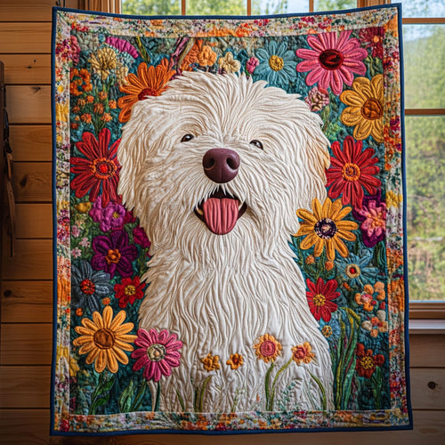 Cheerful Puppy CP1606041CL Quilt