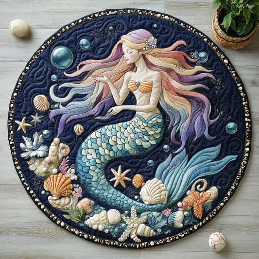 Dreamy Mermaid CW2305423CL Quilted Round Mat