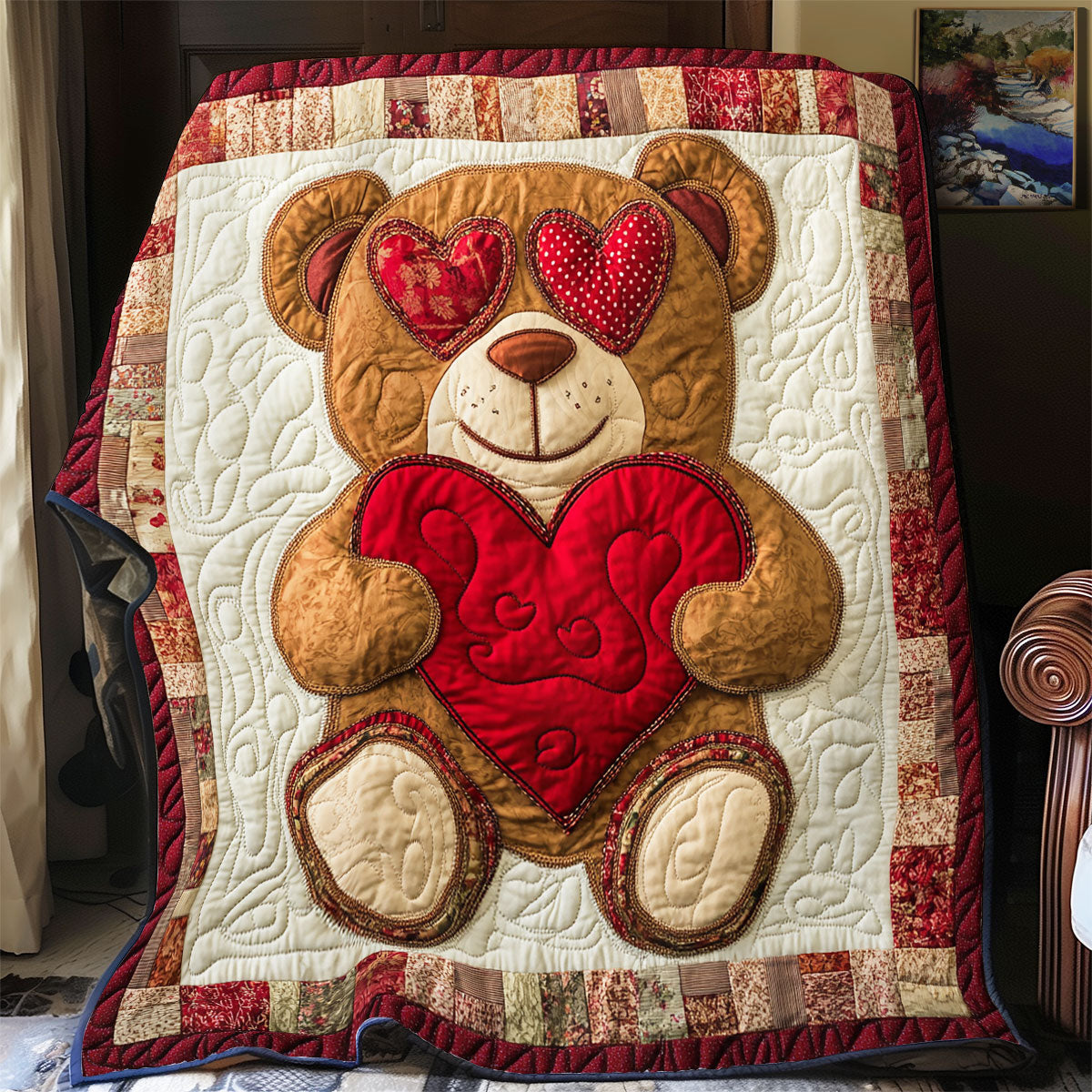 Sweetheart Teddy Bear WX2712049CL Quilt