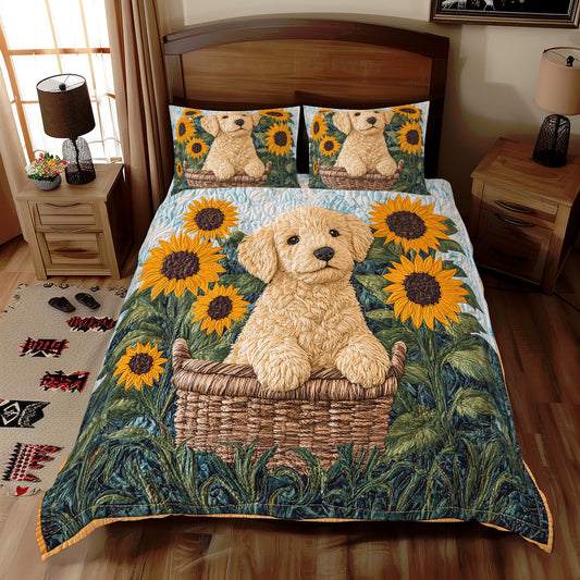 Golden Puppy Cute WX0312039CL Duvet Cover Set