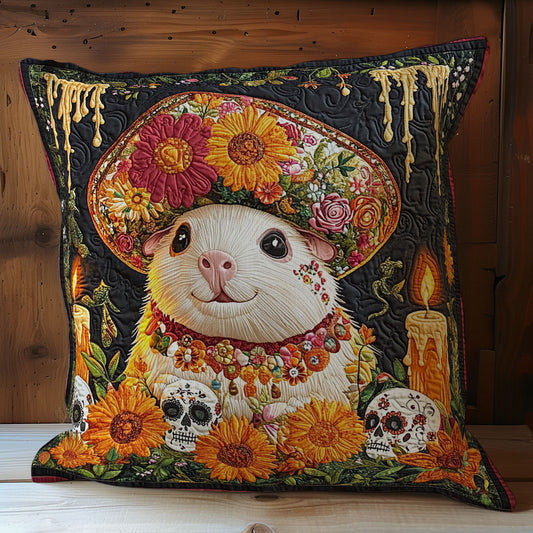 Mexican Death Guinea Pig WY1102056CL Quilt Pillow Case