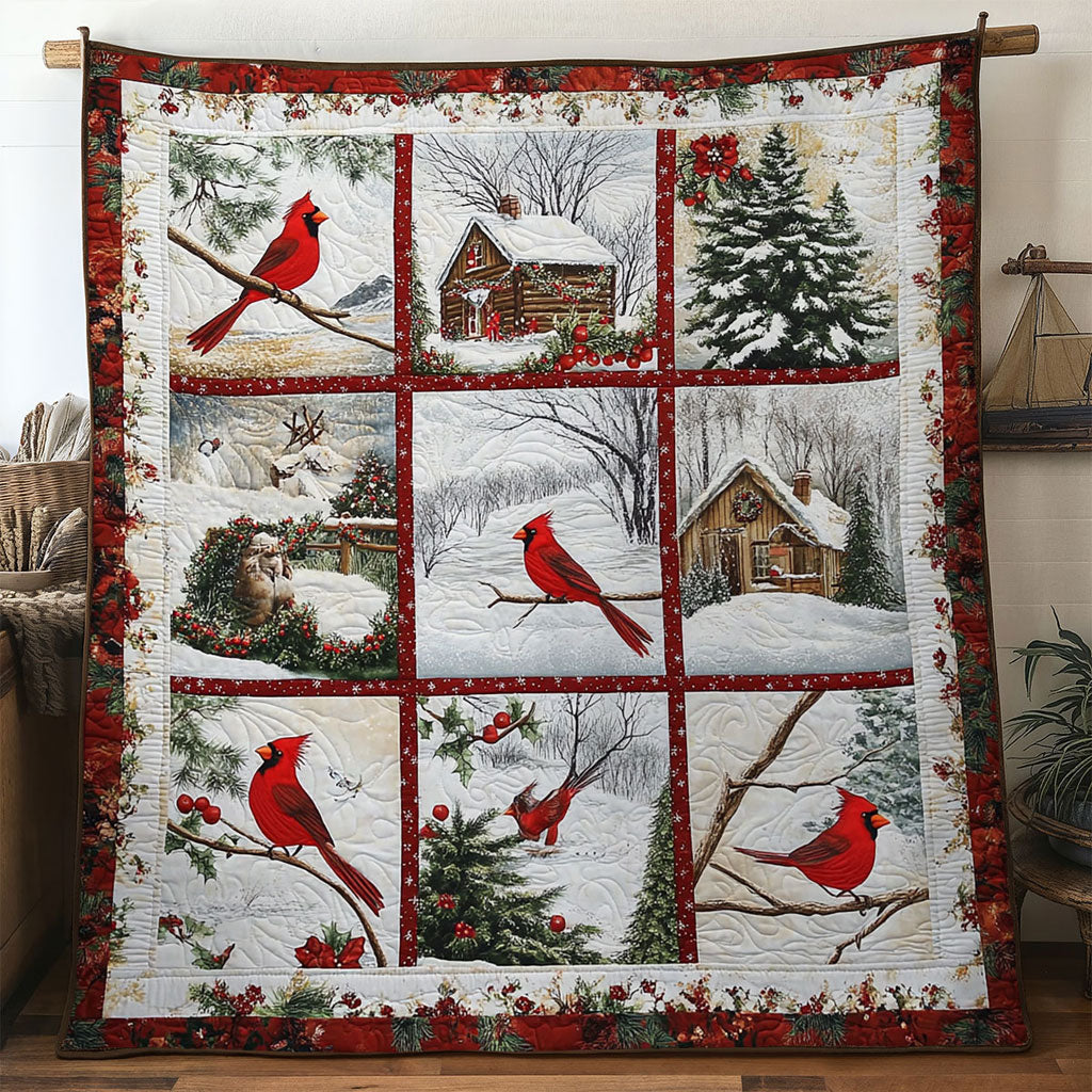 Red Joy Cardinal WN0711049CL Quilt