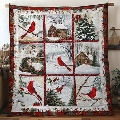 Red Joy Cardinal WN0711049CL Quilt