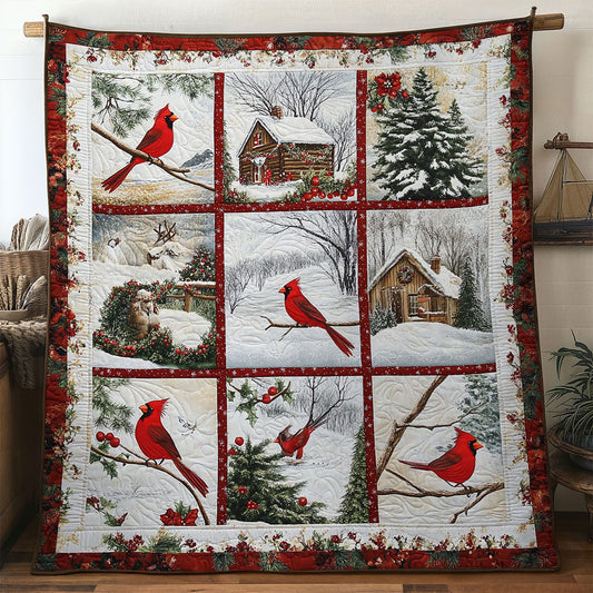 Red Joy Cardinal WN0711049CL Quilt