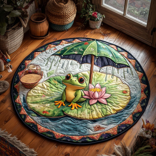 Lily Pad Picnic WY3006106CL Quilted Round Mat