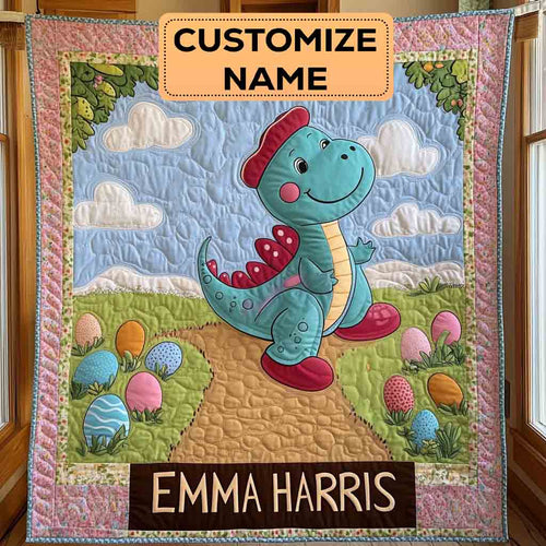 Dino Dream Land CW1807003CL Personalized Baby Quilt