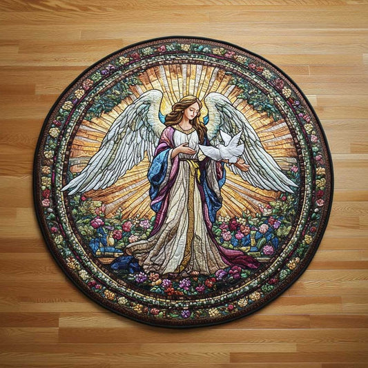 Angel Embrace WN0505029CL Quilted Round Mat
