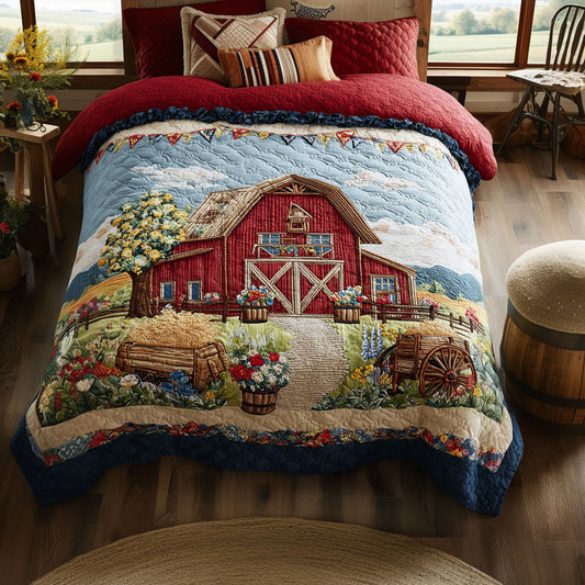 Red Barn Dream CW0809018CL Duvet Cover Set