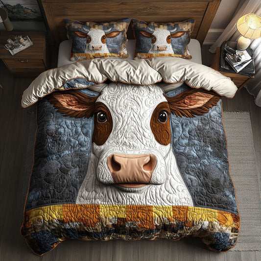 Rustic Moo Comforter CM3105033CL Duvet Cover Set