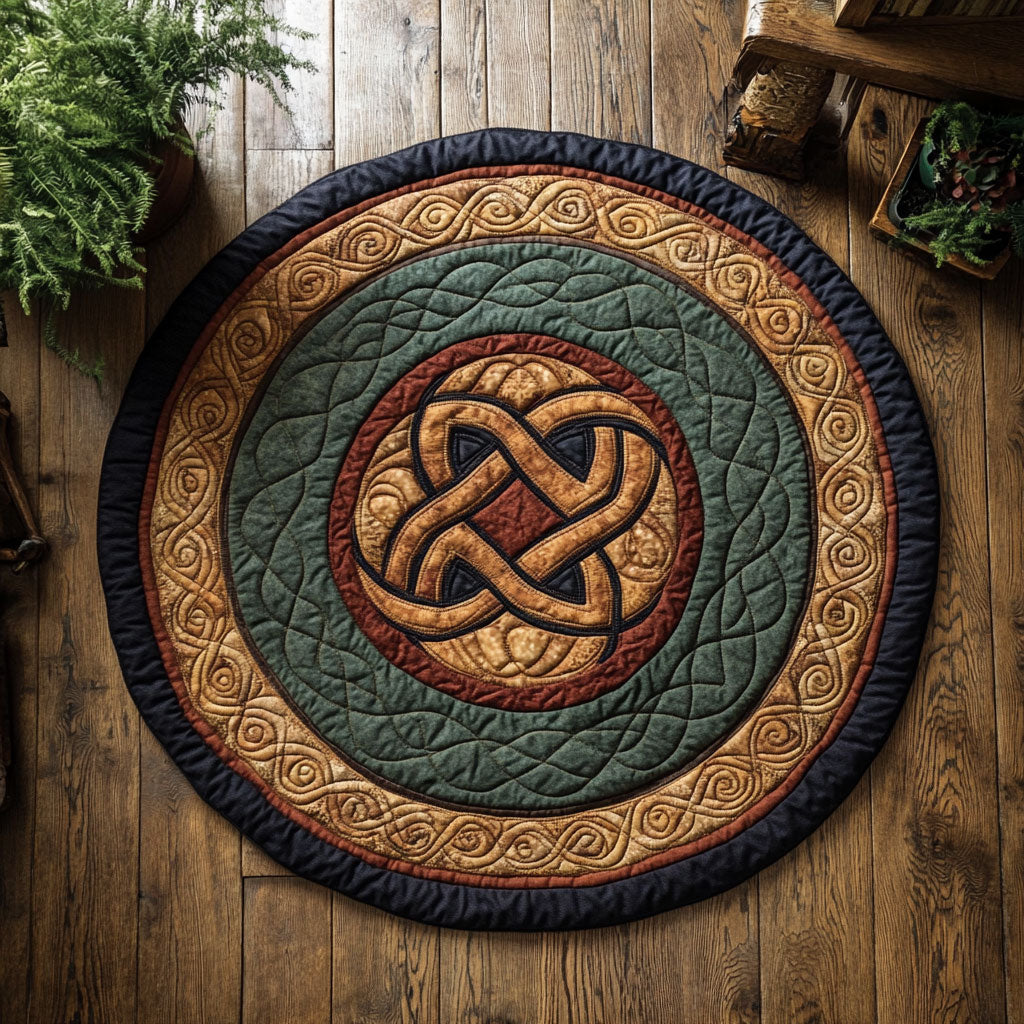 Vintage Celtic WY3004034CL Quilted Round Mat