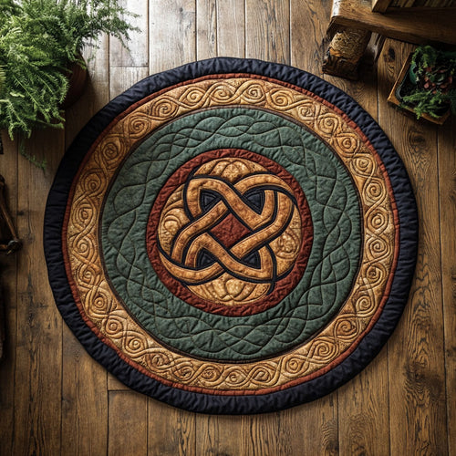 Vintage Celtic WY3004034CL Quilted Round Mat