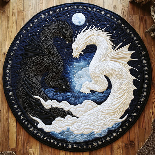 Celestial Dragon WU2203060CL Quilted Round Mat