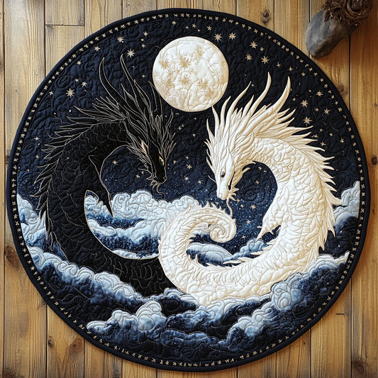 Celestial Dragon WU2203061CL Quilted Round Mat