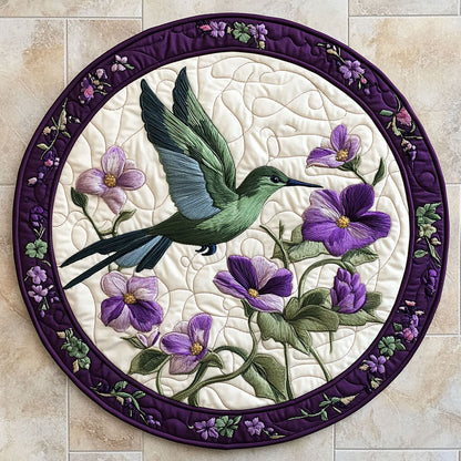 Celestial Hummingbird WX2403052CL Quilted Round Mat