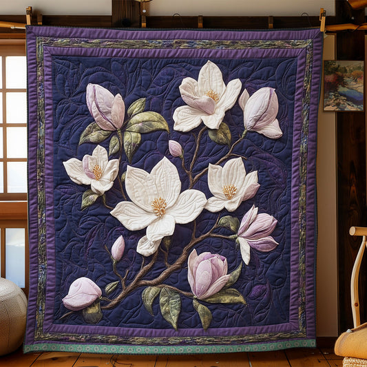 Celestial Magnolia Flower WX2103009CL Quilt