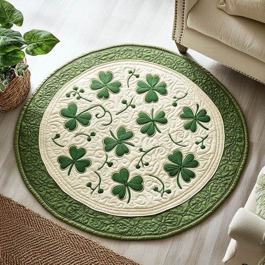 Celtic Clover WX2403053CL Quilted Round Mat