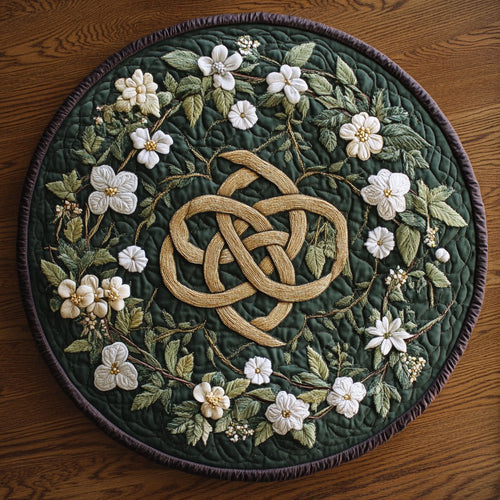 Celtic Knot WX2203102CL Quilted Round Mat
