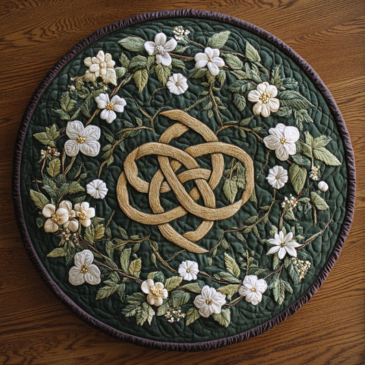 Celtic Knot WX2203102CL Quilted Round Mat