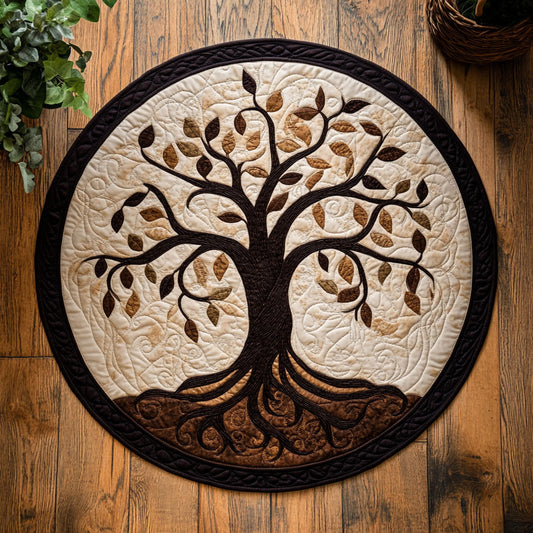 Celtic Mystic Tree WX2103108CL Quilted Round Mat
