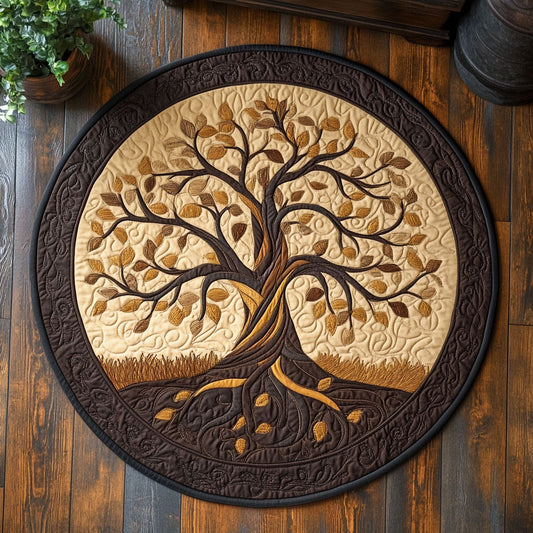 Celtic Tree Of Life WX2103109CL Quilted Round Mat