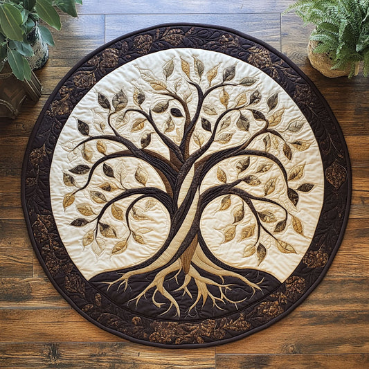 Celtic Tree WX2103110CL Quilted Round Mat