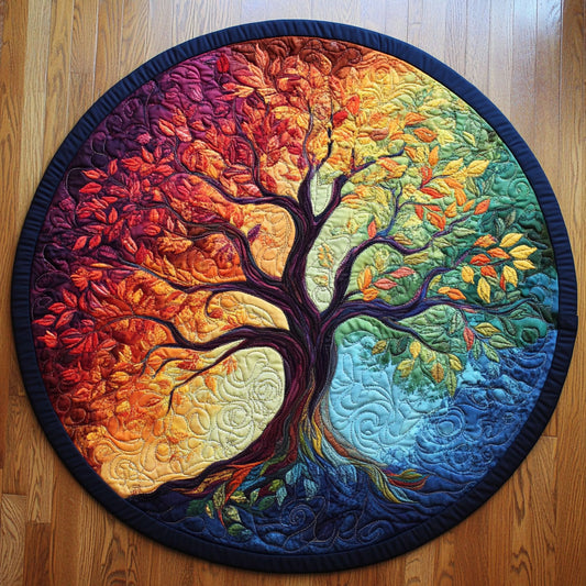 Celtic Tree WX2403055CL Quilted Round Mat