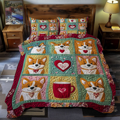 Valentine Corgi WY1401079CL Duvet Cover Set