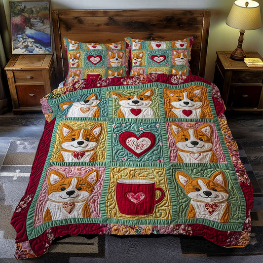 Valentine Corgi WY1401079CL Duvet Cover Set