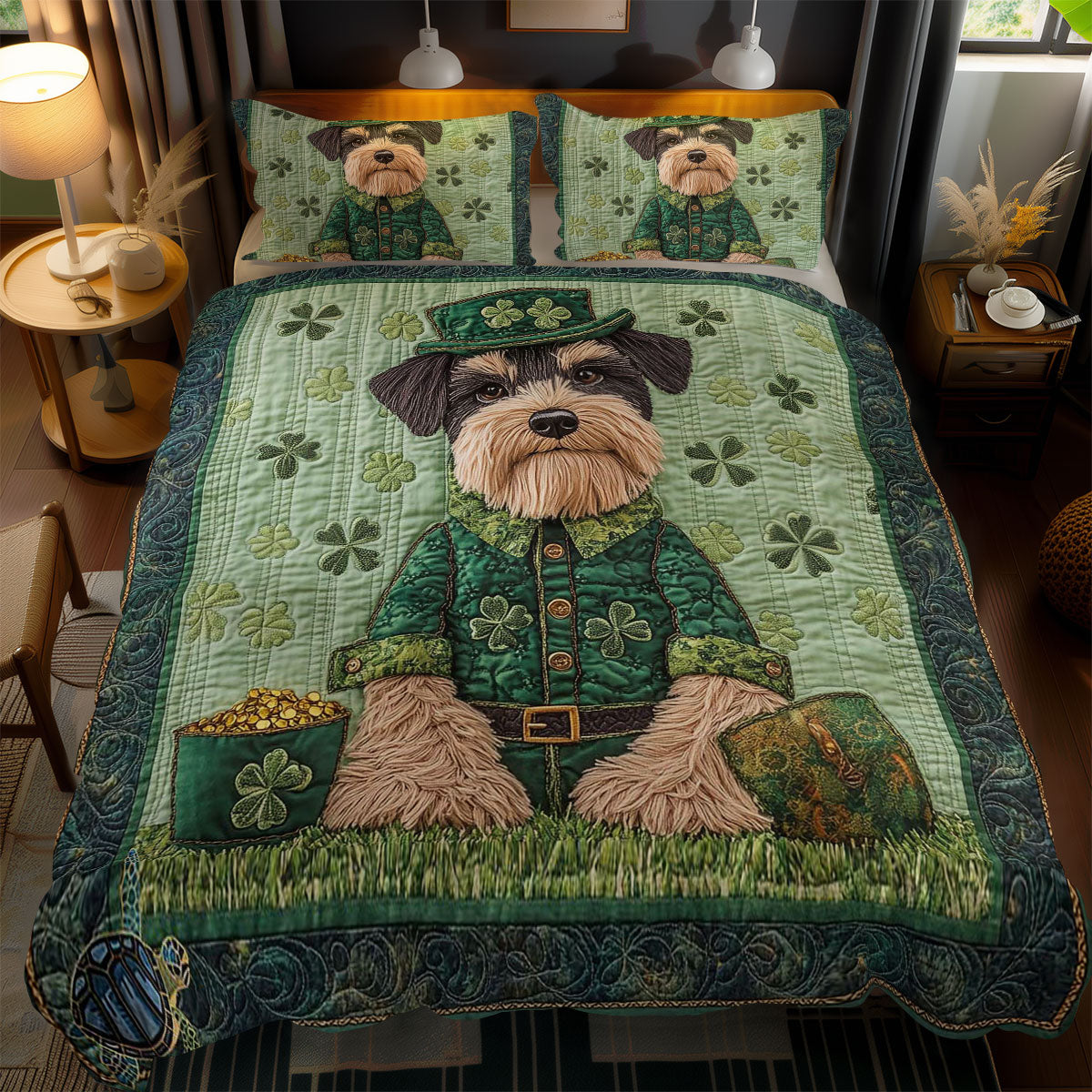 Irish Miniature Schnauzer WN1911040CL Duvet Cover Set