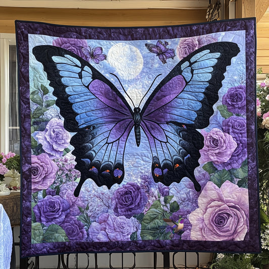 Purple Butterfly WU1810007CL Quilt