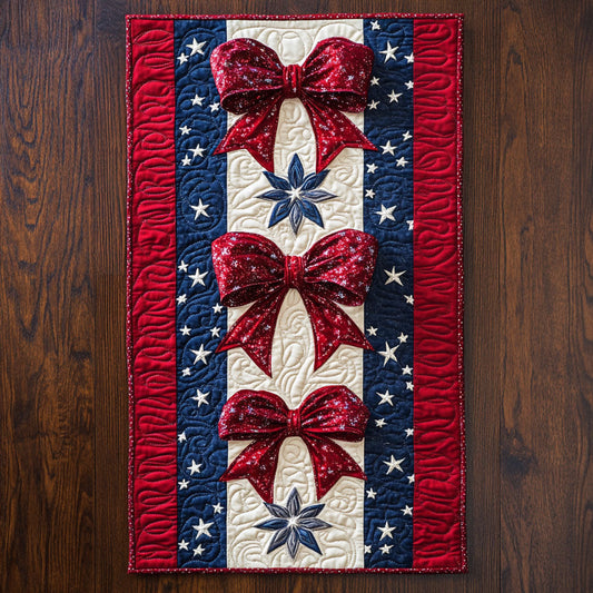Ribbon Memorial WX0606040CL Quilted Table Runner