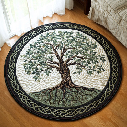 Celtic Tree Of Life WX2003121CL Quilted Round Mat