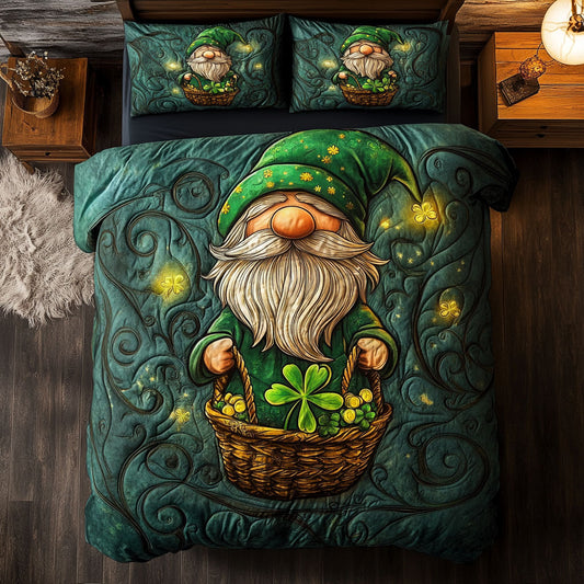 Gnome And Shamrock Basket WY2202031CL Duvet Cover Set