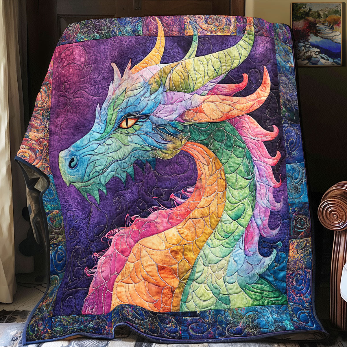 Colorful Dragon WY0602131CL Quilt