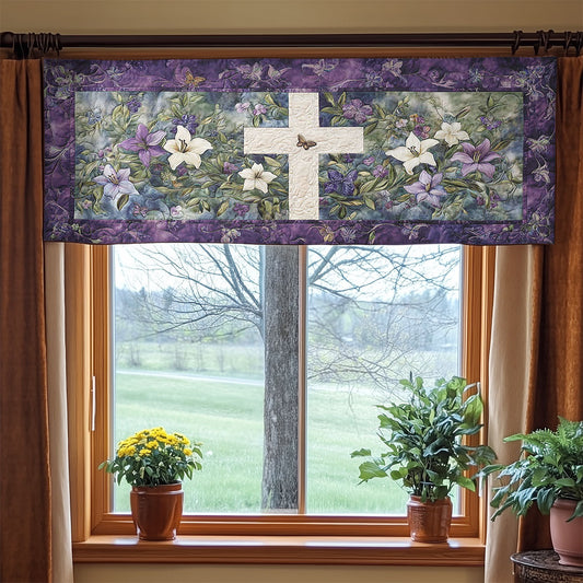 Heavenly Cross WN2003021CL Quilted Valance