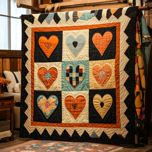 Autumn Hearts WY3107048CL Quilt