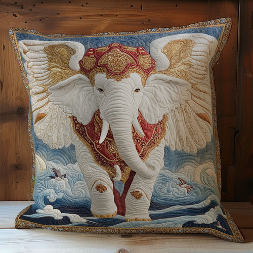 Royal Wings White Elephant WY1102144CL Quilt Pillow Case