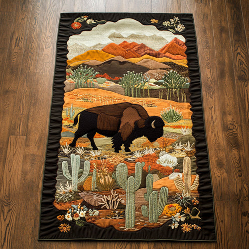 Native Bison WJ0505018CL Quilted Table Runner