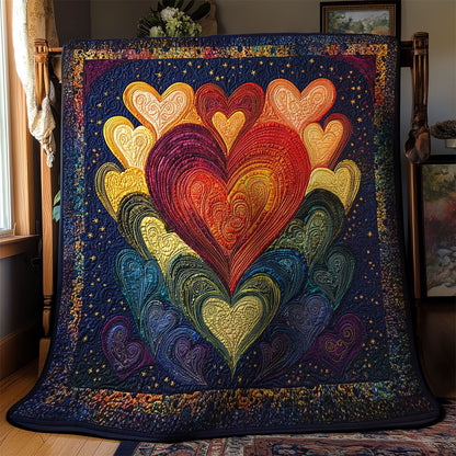 Vibrant Heart WN0602053CL Quilt