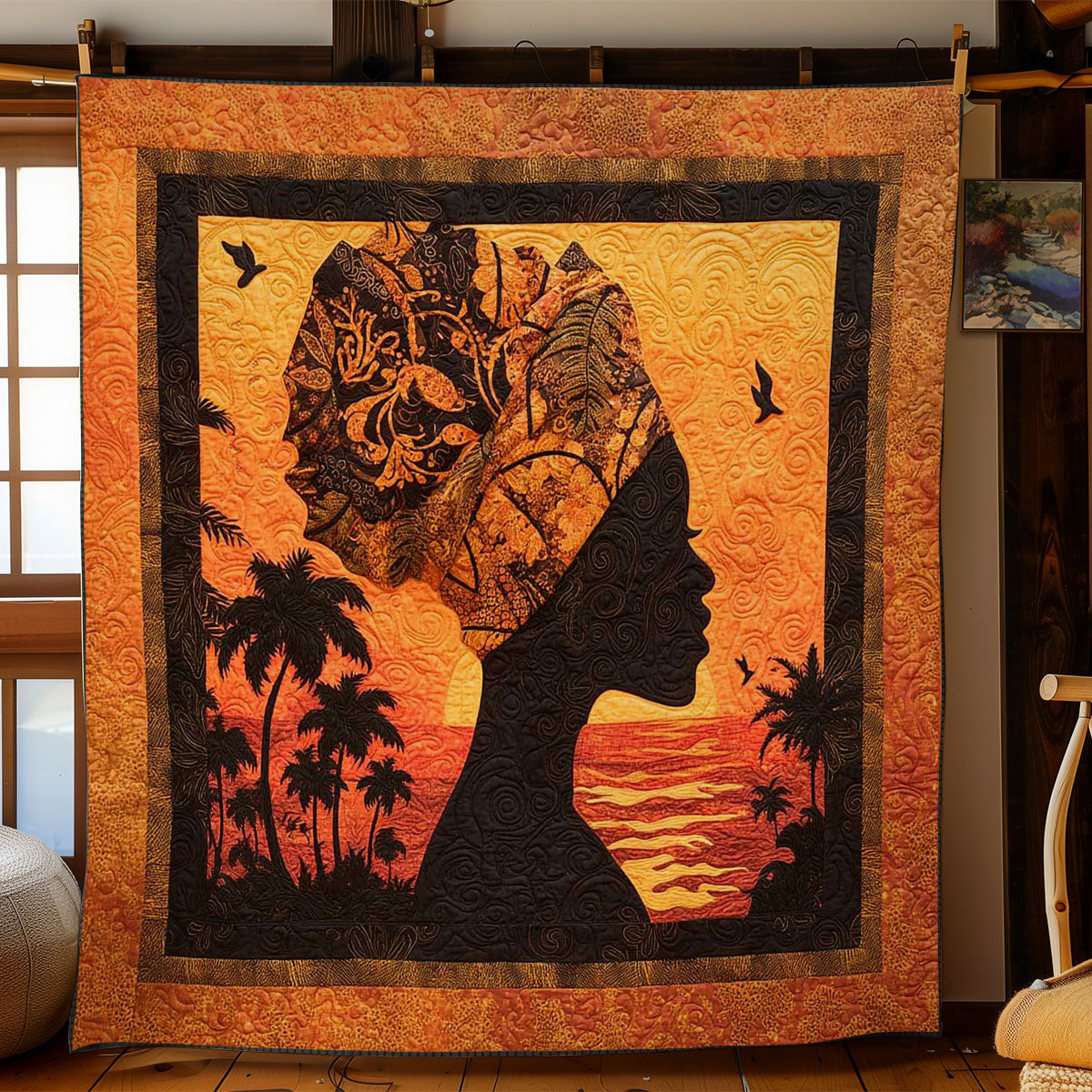 African Spirit Woman WN1004011CL Quilt