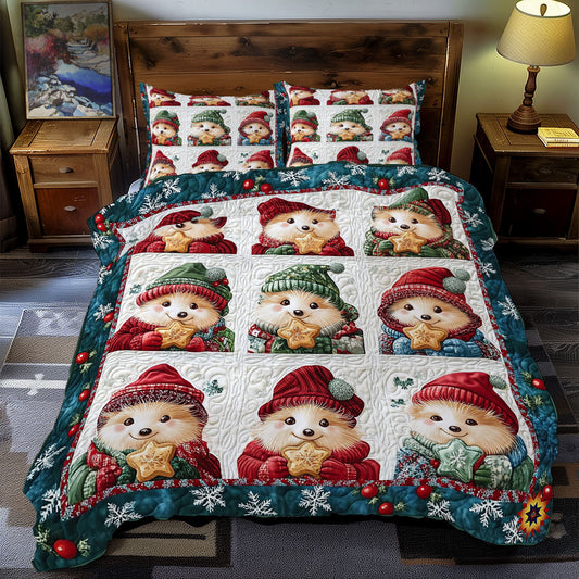 Christmas Hedgehog WY2711082CL Duvet Cover Set